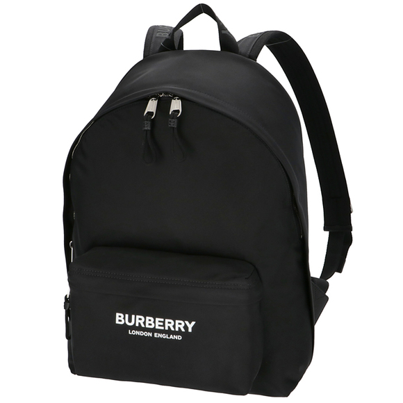 Burberry Backpack Nylon Eco Print Black - Picture 1 of 7